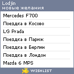 My Wishlist - lodjin