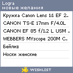 My Wishlist - logra