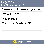 My Wishlist - logvenich