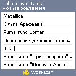 My Wishlist - lohmataya_tapka