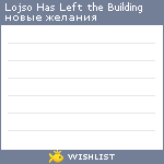 My Wishlist - lojso