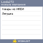My Wishlist - londa272