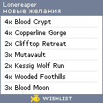 My Wishlist - lonereaper