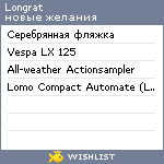 My Wishlist - longrat