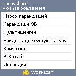 My Wishlist - loonyshare