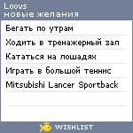 My Wishlist - loovs