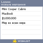 My Wishlist - loowoo