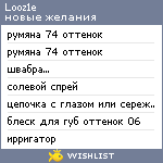 My Wishlist - looz1e