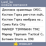 My Wishlist - lord_ko