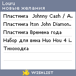 My Wishlist - louru