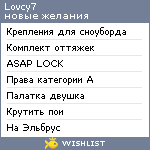 My Wishlist - lovcy7