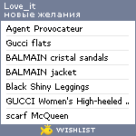 My Wishlist - love_it