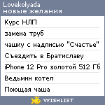 My Wishlist - loveignatova21
