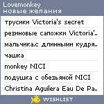 My Wishlist - lovemonkey