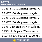 My Wishlist - loyivir