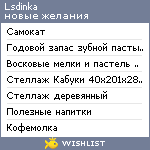 My Wishlist - lsdinka