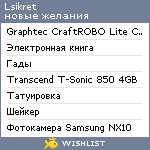 My Wishlist - lsikret