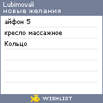 My Wishlist - lubimovali