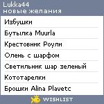 My Wishlist - lukka44