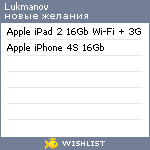 My Wishlist - lukmanov