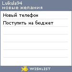 My Wishlist - lvikula94