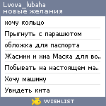 My Wishlist - lvova_lubaha