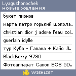 My Wishlist - lyagushonochek