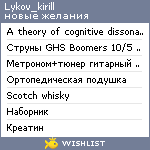 My Wishlist - lykov_kirill