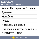 My Wishlist - lyssi2010