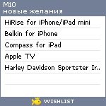 My Wishlist - m10