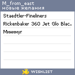 My Wishlist - m_from_east