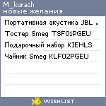 My Wishlist - m_kurach