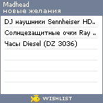 My Wishlist - madhead