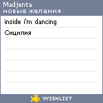 My Wishlist - madjenta