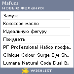 My Wishlist - mafusail