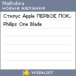 My Wishlist - mailtokira