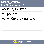 My Wishlist - makar_chudra