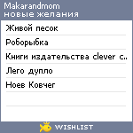 My Wishlist - makarandmom