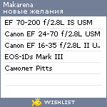 My Wishlist - makarena