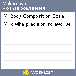 My Wishlist - makarenya