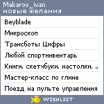 My Wishlist - makarov_ivan