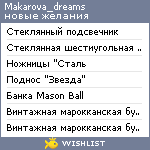 My Wishlist - makarova_dreams