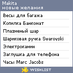 My Wishlist - makita