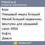 My Wishlist - malenkaya1