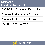 My Wishlist - maleonza