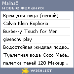 My Wishlist - malina5