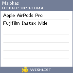 My Wishlist - malphaz