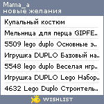 My Wishlist - mama_k
