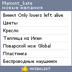 My Wishlist - mamont_kate