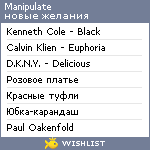 My Wishlist - manipulate